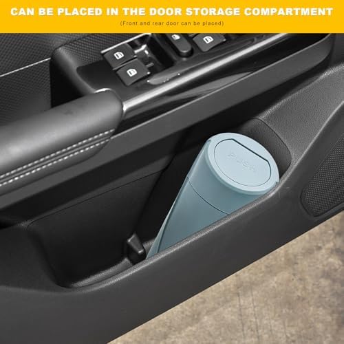 Car Trash Can Bin with Lid, Leakproof Portable Garbage Trash Bin Mini Cup - Image 6