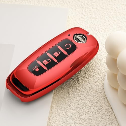 for Nissan Key Fob Cover 4 Buttons Car Key Case Pathfinder Rogue Armada Kicks - Image 5