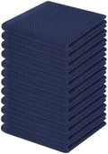 Homaxy 100% Cotton Waffle Weave Kitchen Dish Cloths 12-Pack, Dark Navy by Homaxy