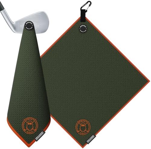 Ghost Golf Magnetic Towel, Ultra-Absorbent Microfiber Golf Towel by GhostGolf