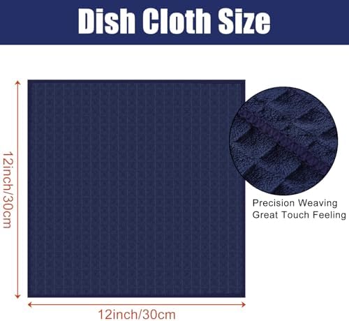 Homaxy Microfiber Waffle Weave Kitchen Dish Cloths, 8 Pack - Image 2