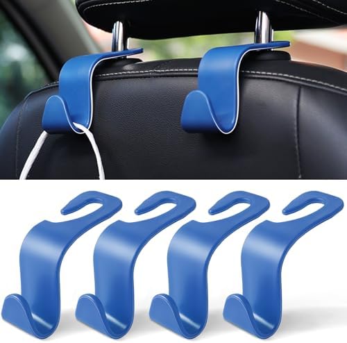 LivTee Car Seat Headrest Hook, Car Headrest Hidden Hook, 4 Pack Universal Auto by LivTee