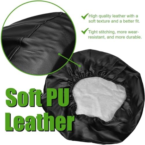 14 Inch Spare Tire Cover Waterproof Dustproof PU Leather Tough Tire Wheel Cover - Image 3