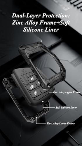 USA Flag-Inspired Heavy Duty Zinc Alloy Key Fob Cover, Accessories Chevy 2022 - Image 5