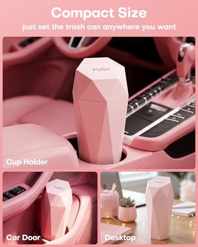 HOTOR Car Trash Can with Lid, 1 Pack - Image 3