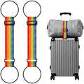 2 Pcs Luggage Straps for Suitcases, New Flexible and Adjustable Elastic by Unknown