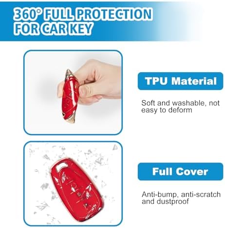 Rislobx Key Fob Cover Fit for Chevy Key, Car Key Case Protector for Volt Bolt - Image 5