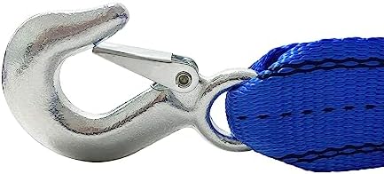HFS Heavy-Duty Tow Strap with Hooks | 10, 000-Pound Capacity | Woven Polyester - Image 6