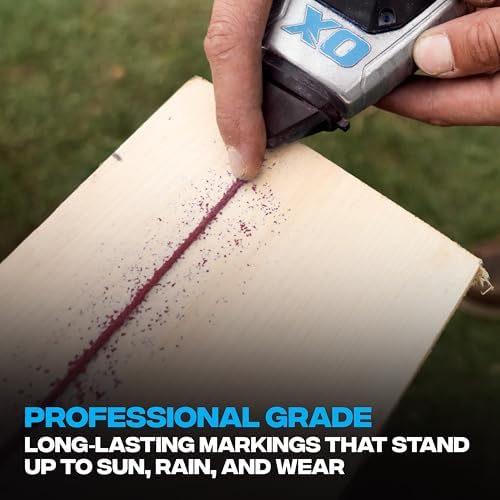 OX Red Chalk Line Powder 8oz Permanent Marking Chalk Refill - Image 7