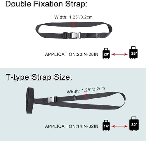 Vigorport Luggage Straps, Metal Luggage Connector Straps - Image 5