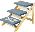 SKYSHALO Wooden Pet Steps, Convertible 2-in-1 Dog Staircase & Ramp by VEVOR