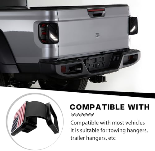 Trailer Hook Dust-Proof Plug, 1.9 Inch Hitch Cover Trailer Hitch Cover - Image 4