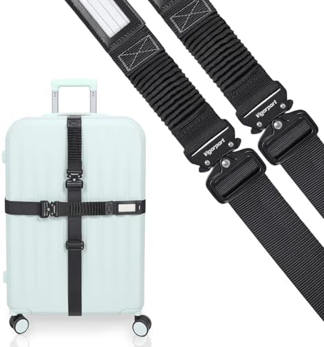 Vigorport Luggage Straps for Suitcases TSA Approved Suitcase Belt by Vigorport