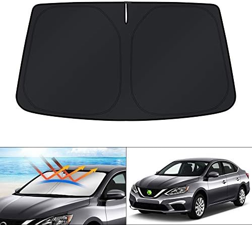 KUST Windshield Sun Shade for Nissan Sentra Accessories 2013-2019 Window Shade by KUST