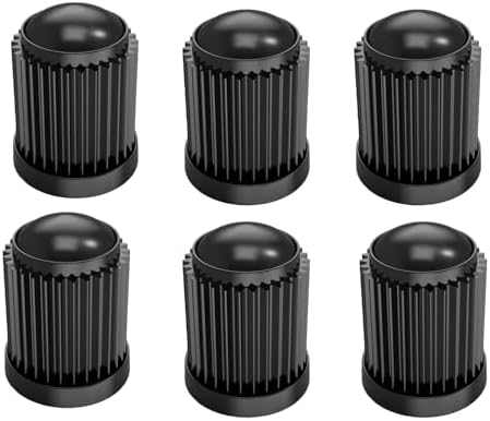 100 Pcs Valve Stem Caps Tire Caps Plastic Black Valve Tire Covers by UpAmcarker