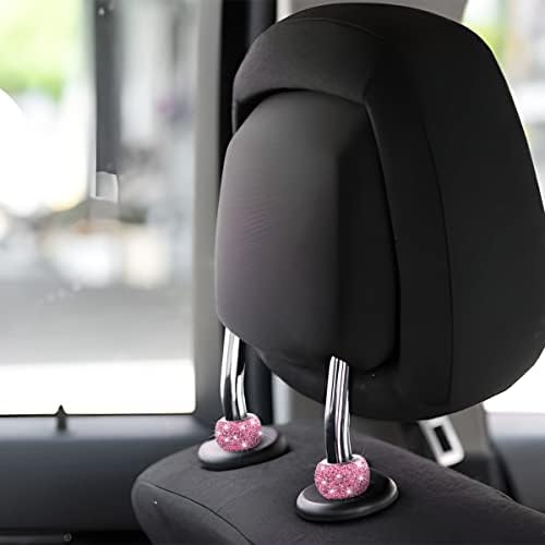 BELOMI 4 Pack Car Headrest Collars, Bling Car Head Rest Collars Rings Decor - Image 6