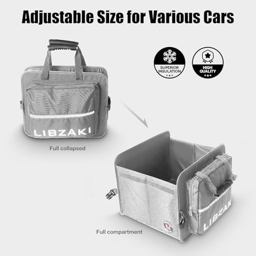 LIBZAKI Car Trunk Storage Organizer, Collapsible Trunk Storage Box - Image 3