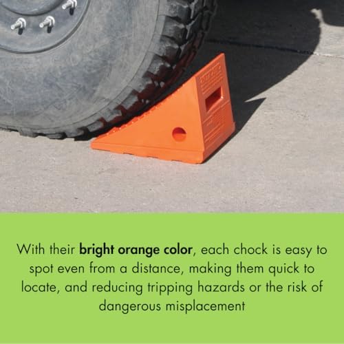 Checkers Roped Pair of Large Wheel Chocks - Image 6
