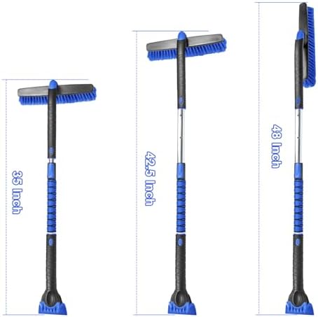 HEEYA 48 Inch Long Snow Brush for SUV, Ice Scraper and Brush - Image 7