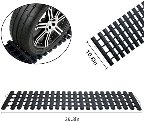 Emergency Devices 2 pcs Tire Traction Mats 39.3" x 10.8", Portable - Image 3