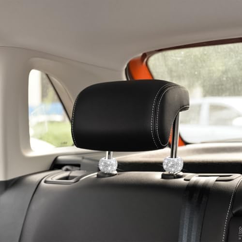 4PCS Bling Car Headrest Collars, Crystal Rhinestone Vehicle Head Rest Collars - Image 5