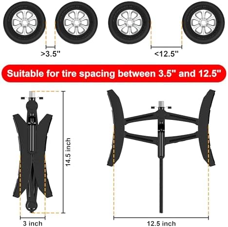 Camper Wheel Chock Stabilizer 2 Sets, Heavy Duty X-Shaped Stabilizer - Image 2