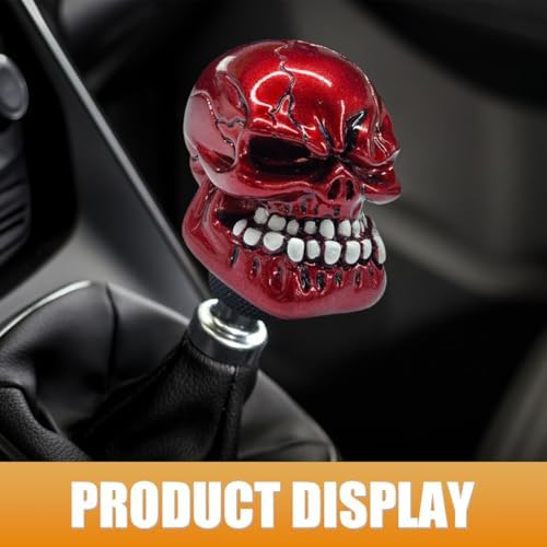 Skull Car Gear Shift Knob, Resin Shifter Lever Handle - Image 6