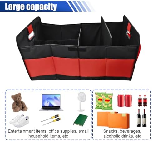 Car Trunk Organizer, 65L Collapsible Auto Storage Box - Image 4