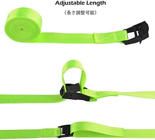 TRIWONDER Cinch Tie Down Strap Lashing Straps Heavy Duty Nylon Straps - Image 4