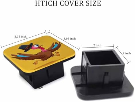 Thanksgiving Truck Hitch Covers Thanksgiving Turkey Funny Rubber Trailer Hitch - Image 2