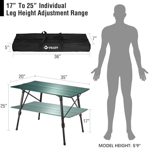 VILLEY Portable Camping Table - Image 3