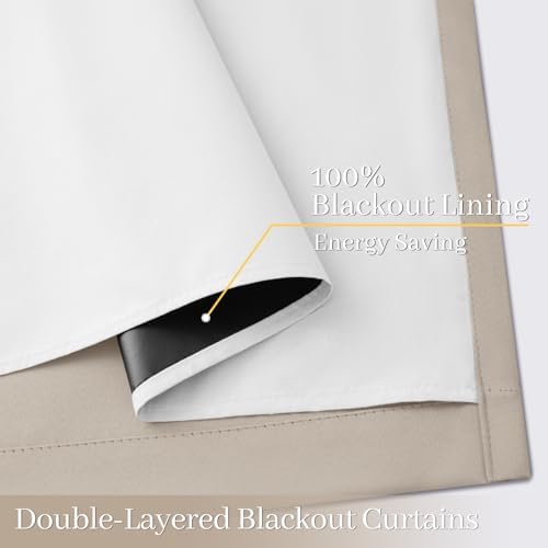 Yakamok Natural Blackout Curtains 96 Inches Long - Image 4