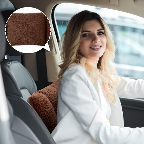 Queekay Fleece Lumbar Support Pillow 3 Section Back Pillow - Image 4