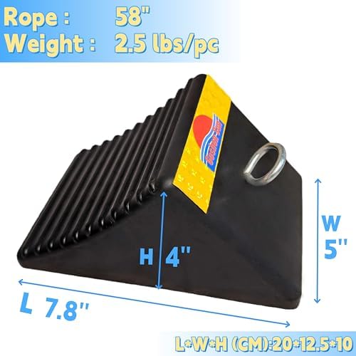 Goshen Sun- Heavy Duty Rubber Wheel Chocks - Image 2