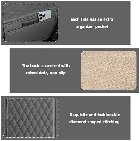 Stacool Upgraded Car Center Console Cover, Microfiber Leather Car Armrest Cover - Image 3