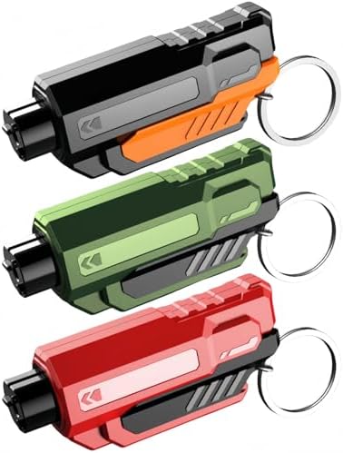 Window Breaker and Seatbelt Cutter Keychain, 2 in 1 Car Safety Hammer Glass by Unknown