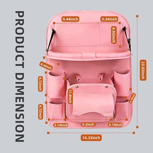 Car Seat Organizer, Storage Bag and Tray Rack, Trash Storage - Image 5