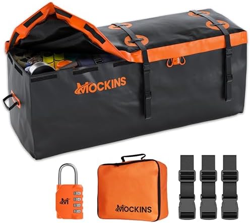 Mockins 16 Cu Ft All-Weather Vinyl Trailer Hitch Cargo Carrier Bag by Mockins
