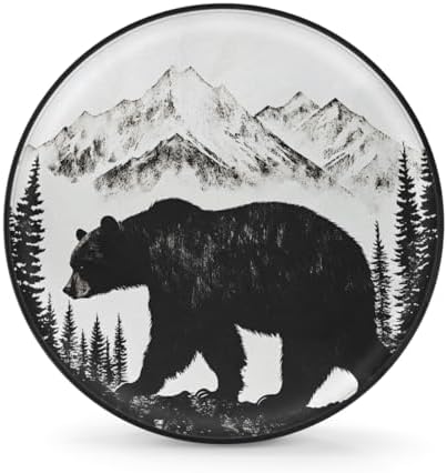 Bear Black Spare Tire Cover Dust-Proof Wheel Protector by Unknown