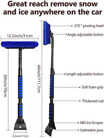44'' Snow Brush Ice Scraper for Car Windshield Window - Image 7