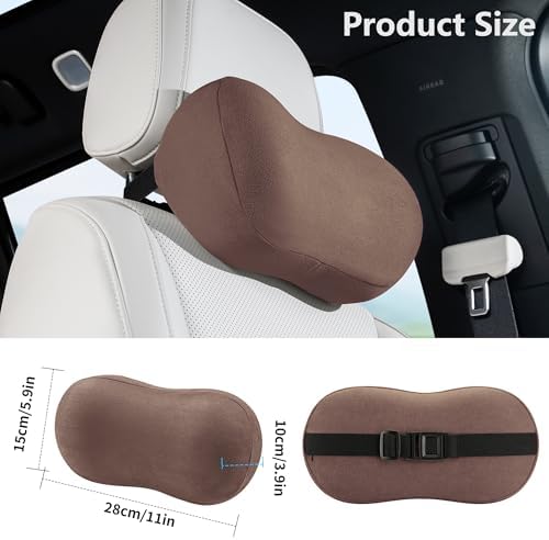 Car Neck Pillow Seat Ergonomic Design Memory Foam, 2 Pack - Image 6