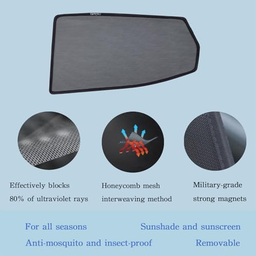 Car Magnetic Sun Protection Curtain 5PCS Fit - Image 5