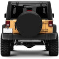 Black Spare Tire Cover for Jeep Wrangler Gladiator, no Camera Hole by Aolowewin