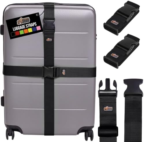 GORILLA GRIP Heavy Duty Luggage Straps by GorillaGrip