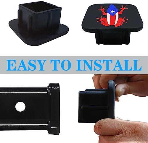 2 Inch Puerto Rico Coqui Frog Trailer Hitch Tube Cover Plug Cap, Tow Hitch - Image 5