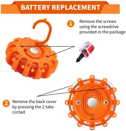 12 Pack LED Road Flare ，Emergency Roadside Safety Kit - Image 4
