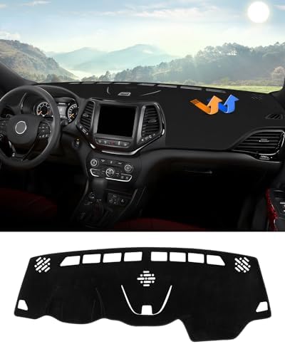 Autorder Dashboard Cover Mat for 2014-2023 Jeep Cherokee Accessories Dash Cover by Autorder
