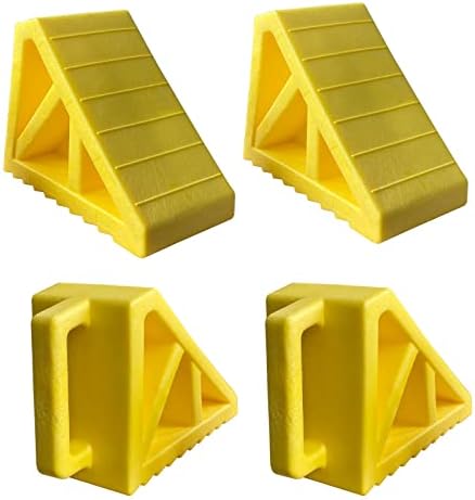 HOXWELL Wheel Chocks Premium, Heavy Duty Camper Vehicle Wedge Design by HOXWELL