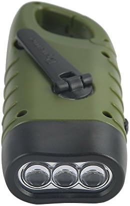 Simpeak 2-Pack Hand Crank Solar Powered Flashlight, Emergency Rechargeable LED - Image 3