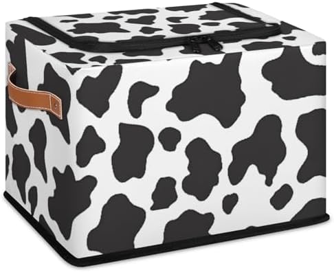 Cow Print Pattern Storage Bins by YLYNIU